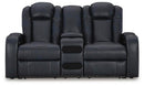Fyne-Dyme Power Reclining Loveseat with Console