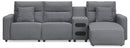 Modmax II Reclining Sectional with Chaise and Audio Console