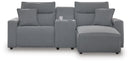 Modmax II Power Reclining Sectional with Chaise and Console