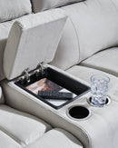 Social Pointe Reclining Sectional with Storage Console