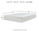 Chime 12 Inch Memory Foam Mattress in a Box
