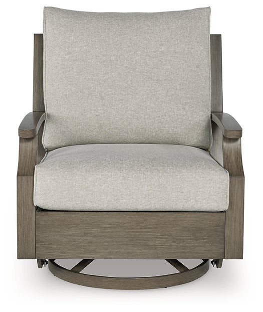 Rainier Ranch Outdoor Swivel Glider Chair with Cushion