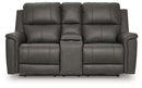 Bleckley Power Reclining Loveseat with Console