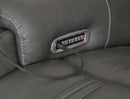 5Z - Pittson Power Reclining Sectional Loveseat with Console